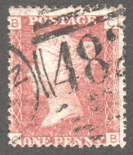 Great Britain Scott 33 Used Plate 174 - CB - Click Image to Close